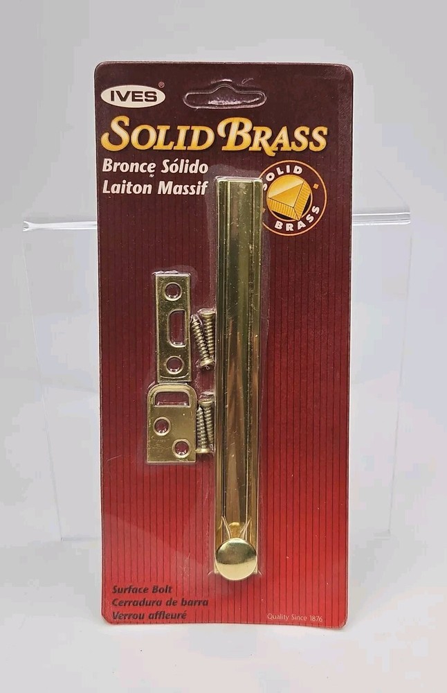 H. B. Ives  Artisan Collection Solid Brass Modern  6” Surface Bolt C40B-6IN