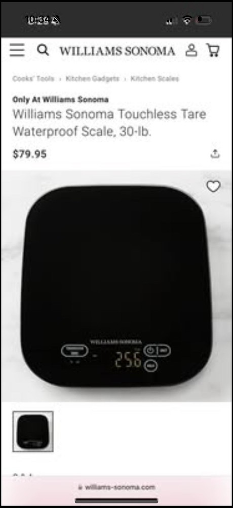 William Sonoma scale
