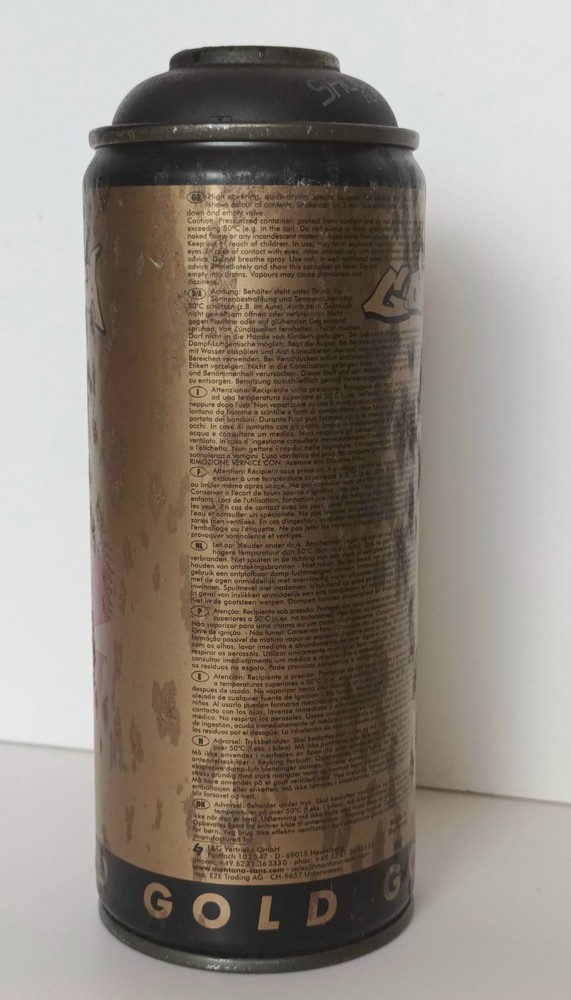 Montana Gold Spray Vintage Spray Can Empty