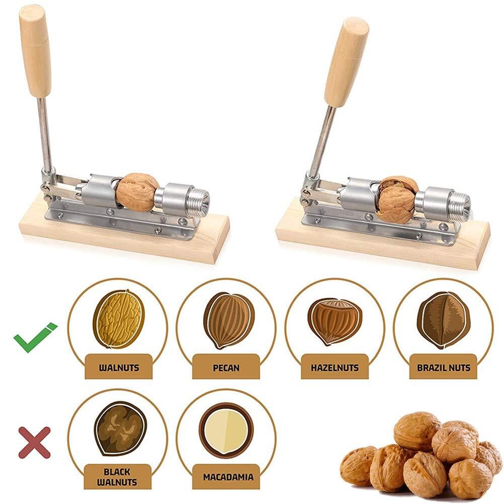 Nutcracker Heavy Duty Pecan Walnut Cracker Plier Opener Tool for Easy Crackin...