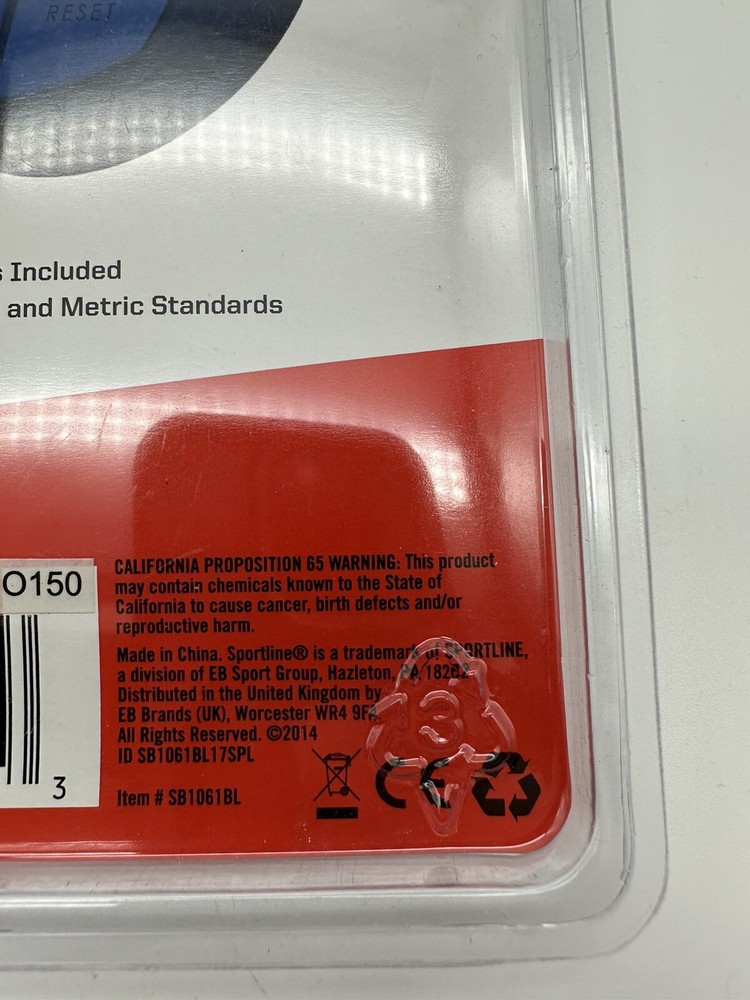 Blue Sportline Step and Distance Pedometer 2-Function New Sealed