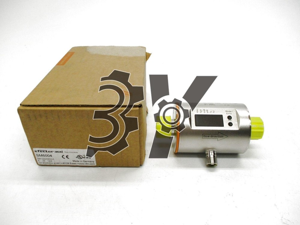 One New IFM SM6004 electrical flowmeter