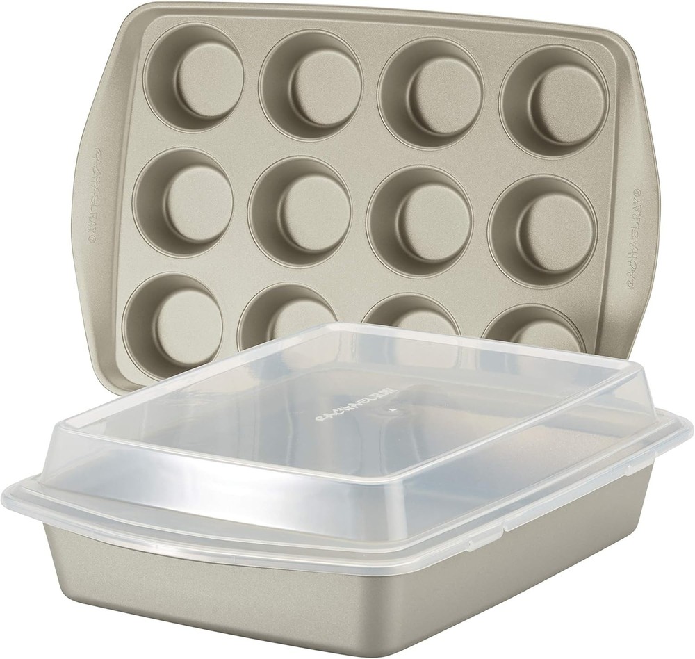 Nonstick Bakeware Set without Grips includes Nonstick Cookie Sheets / Baking