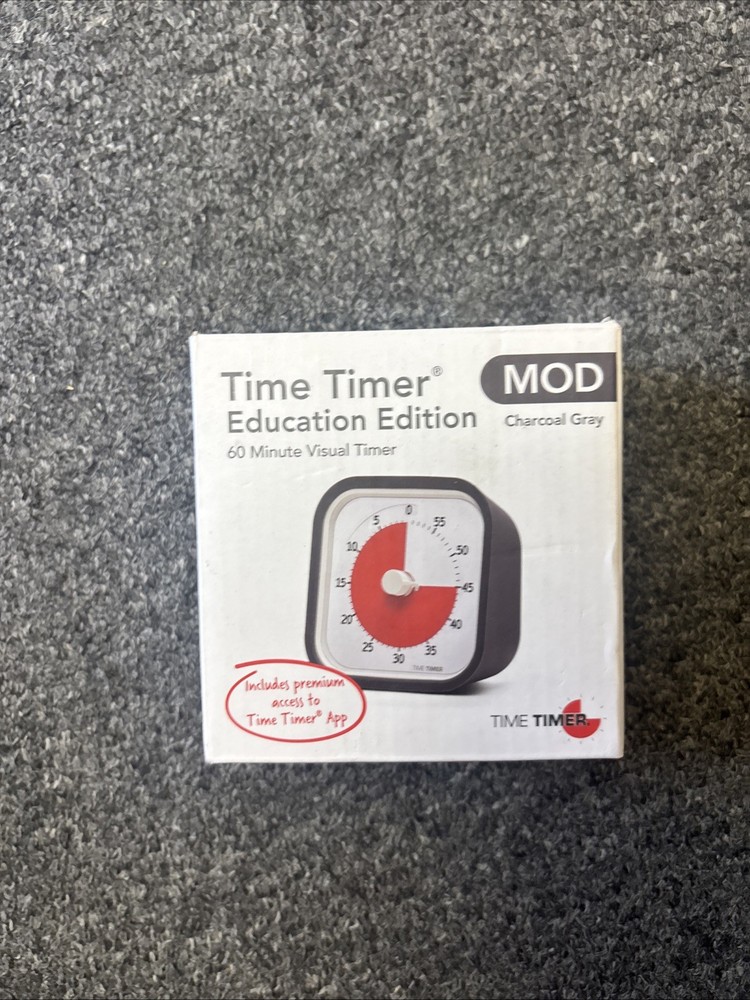 Time Timer MOD 60-Minute Visual Clock with Removable Cover - Classroom Approved