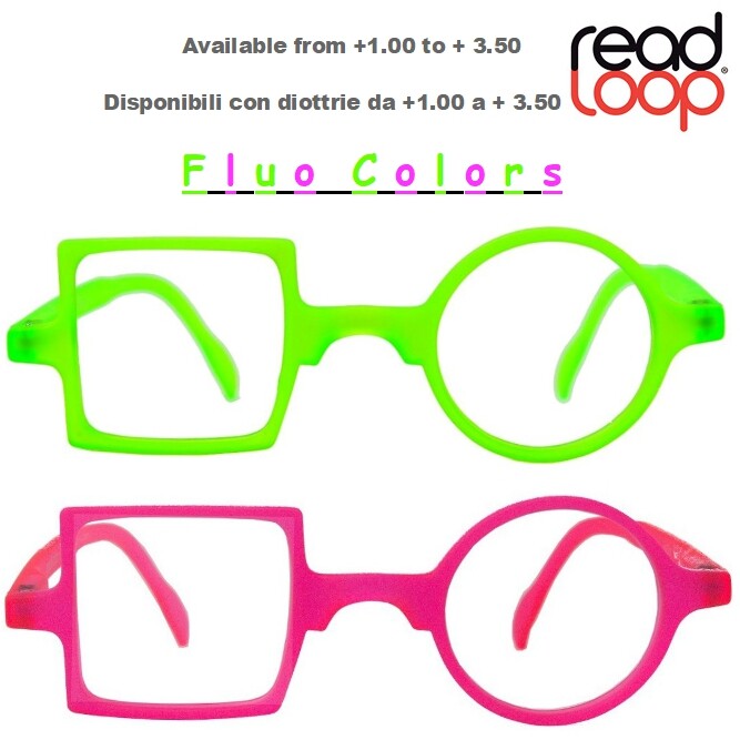 Reading Glasses/Reading Glasses Frame/Round ReadLoop Patchwork FLUO COLORS