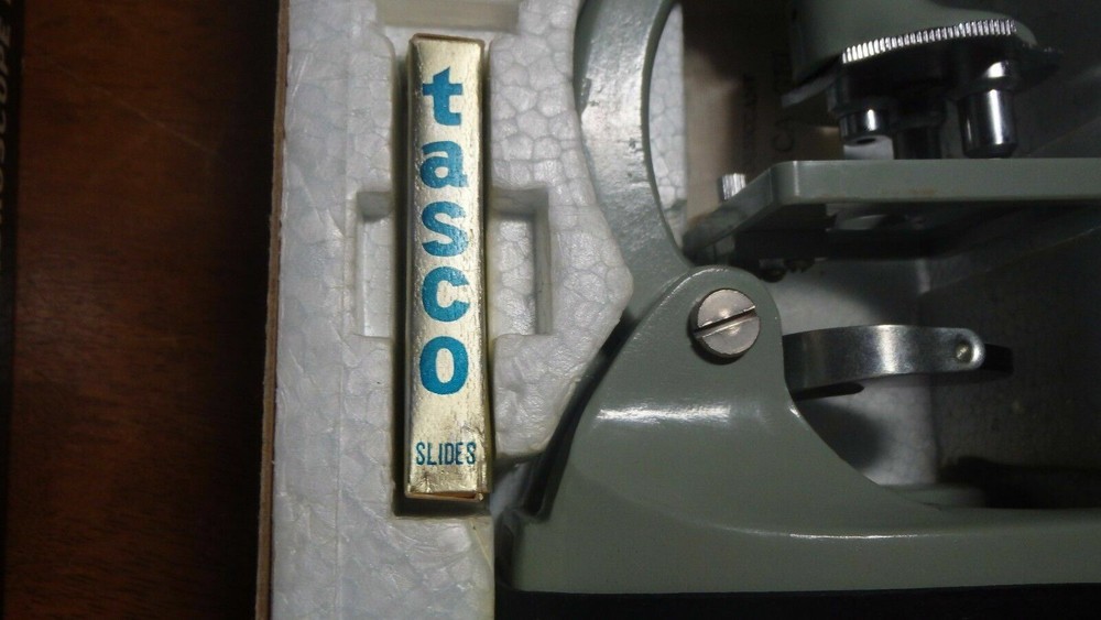 Vintage Tasco Microscope # 300XM #990-5 JUNIOR Microscope Kit