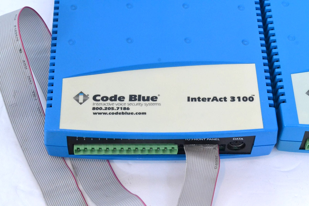 Lot Of 2 Code Blue InterAct 3100 Voice Intercoms 16350-XXXX Used