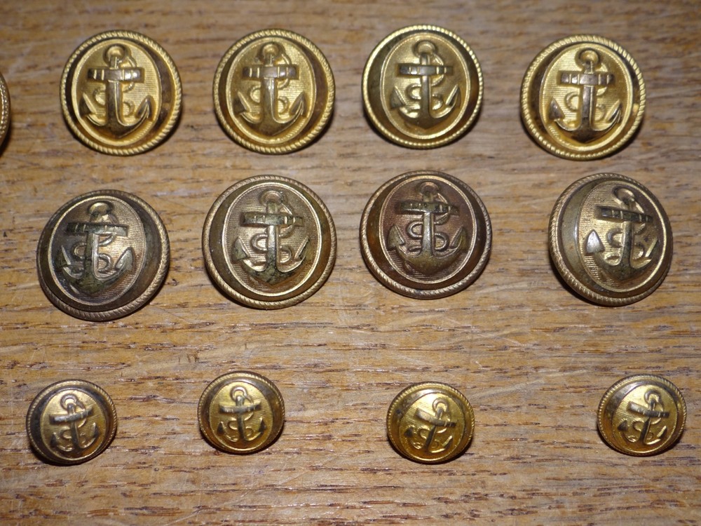 Marine Anchor Buttons Lot 2 Models