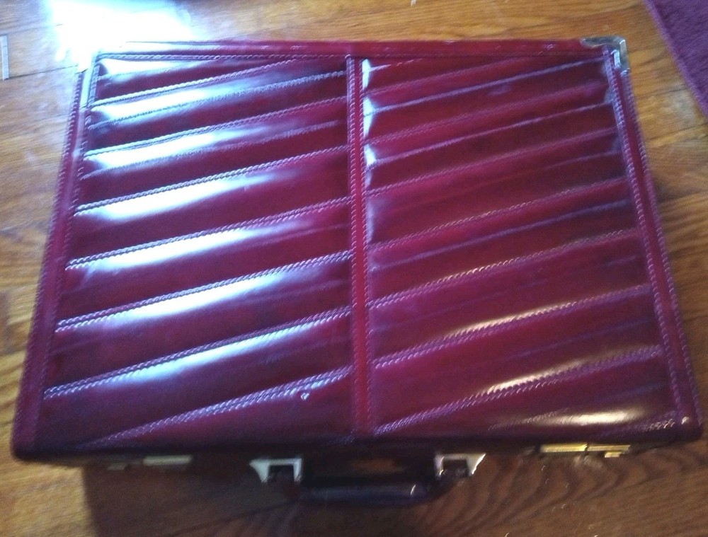 Vintage Amiet Eel skin Briefcase.