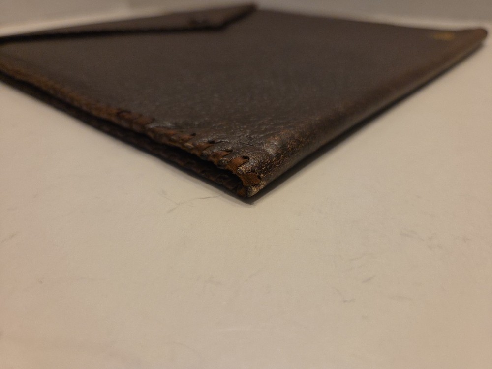 Vintage Leather Document Holder /folder / portfolio