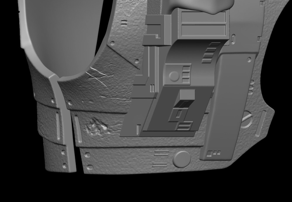 Predator Armor Bust Scale 1:1 File STL-OBJ For 3D Printing