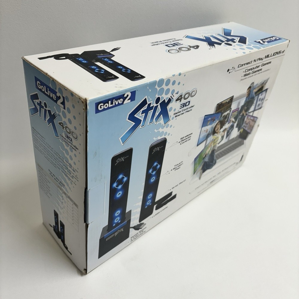 RETRO — 2008 — GO LIVE 2 Stix 400 3D Game Controller Combo Starter Pack