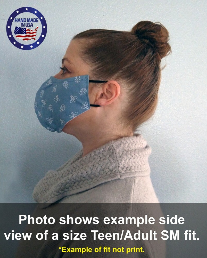 Glitter Pumpkin Patch REVERSIBLE Orange Slick Mask Multi Sizes