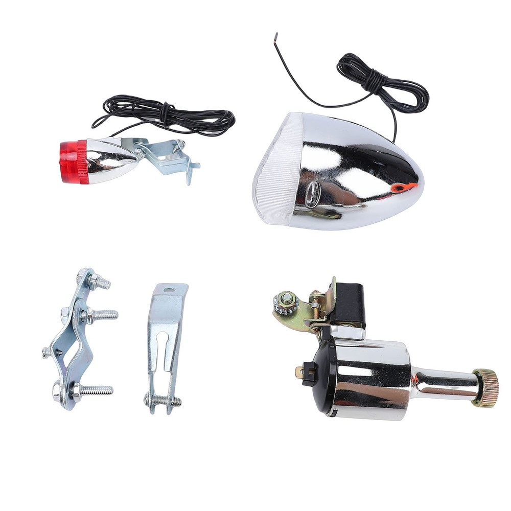 Low Power Consumption Bicycle Lighting Kit Generator Headlight Tail Light Set