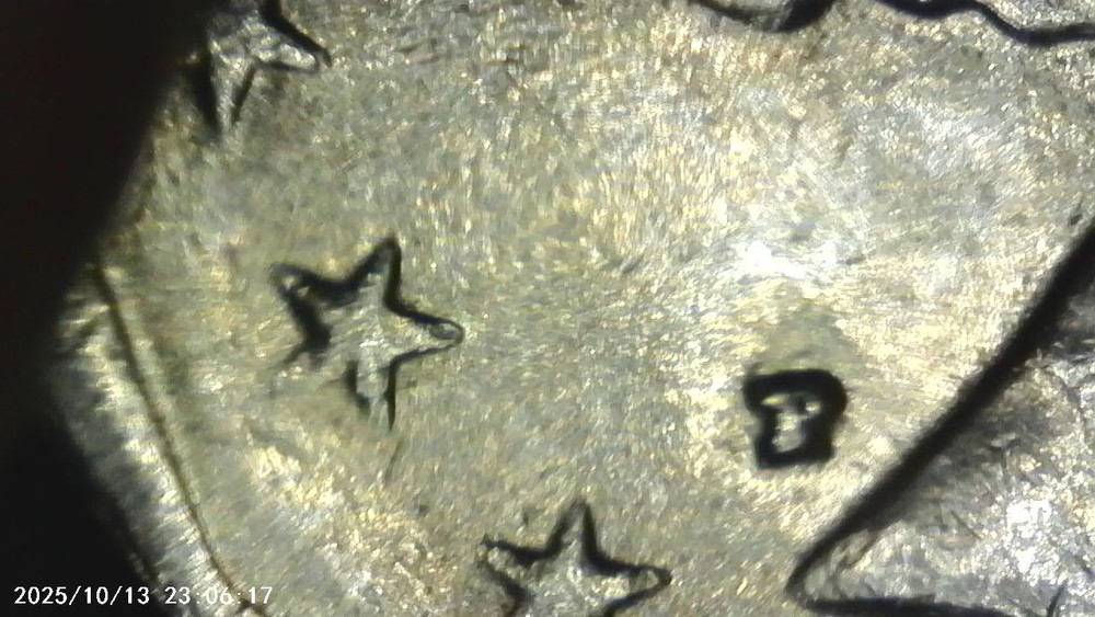 Susan B Anthony Dollar - 1979 Wide Rim , with Errors - Triple strike on star