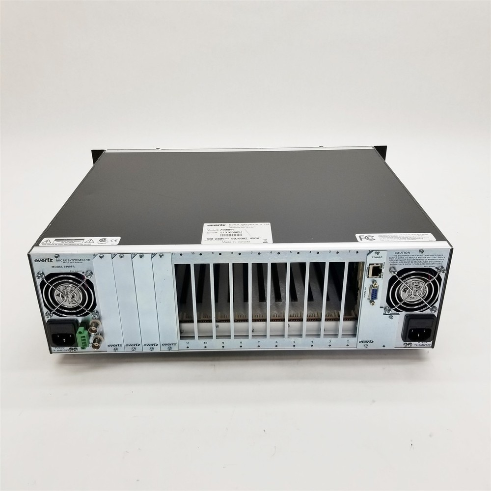 Evertz 7800FR Multiframe Controller VistaLink Pro w/7700FC Module Controller