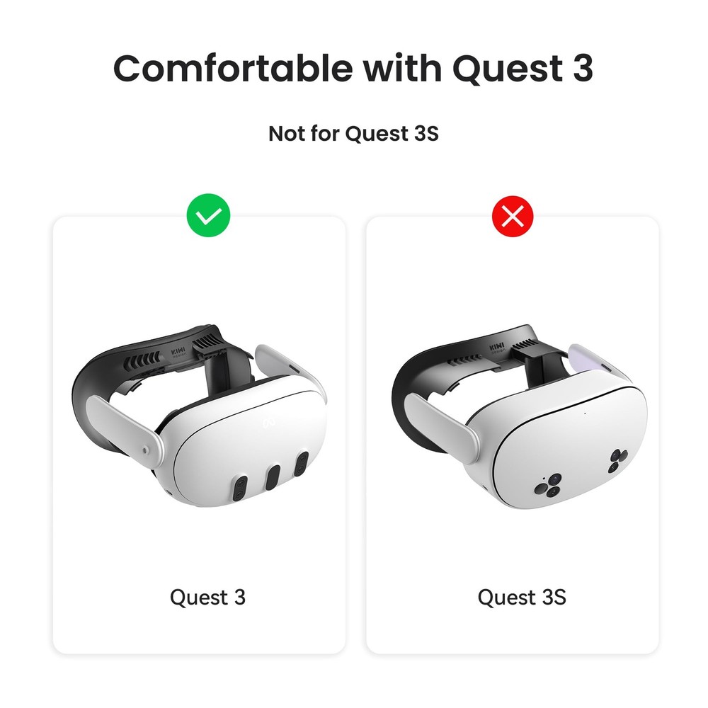Facial Interface V3 Face Pad Compatible with Meta Quest 3 NOT for Quest 3S