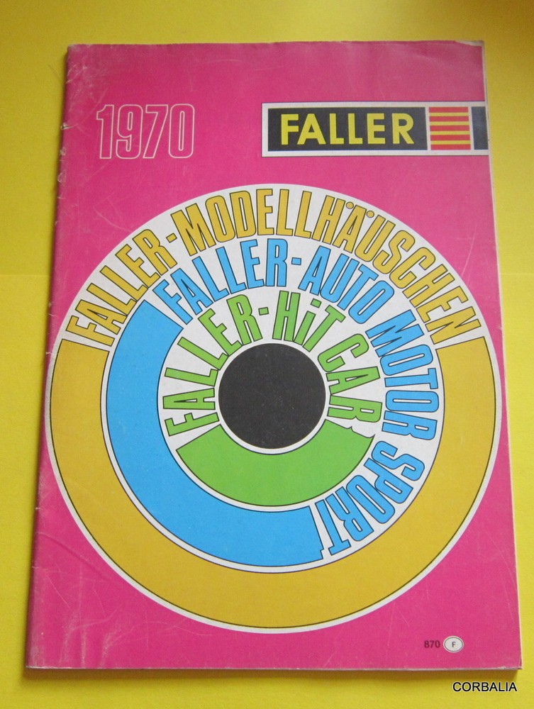 FALLER 1970 CATALOG ~ 63 PAGES MODEL RAILROAD RACING CIRCUITS