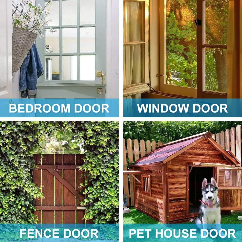 2 Pack Barrel Bolt Latch, 3 Inches Slide Latch Lock, Silver - 2