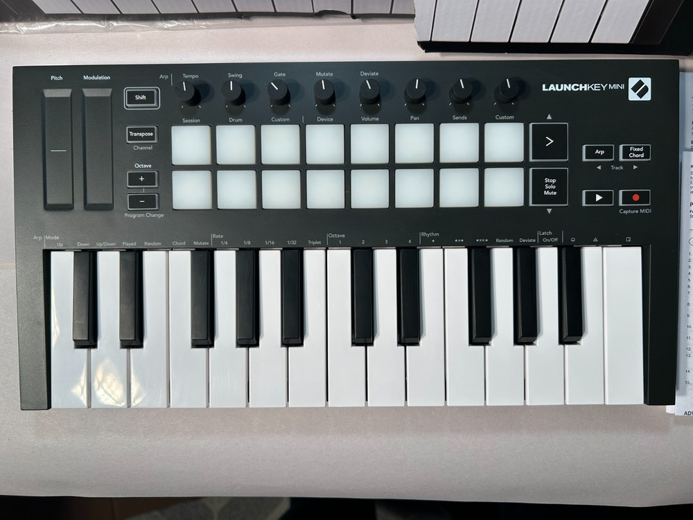 Novation Launchkey Mini MK3 MIDI Controller w/ Box & Accessories
