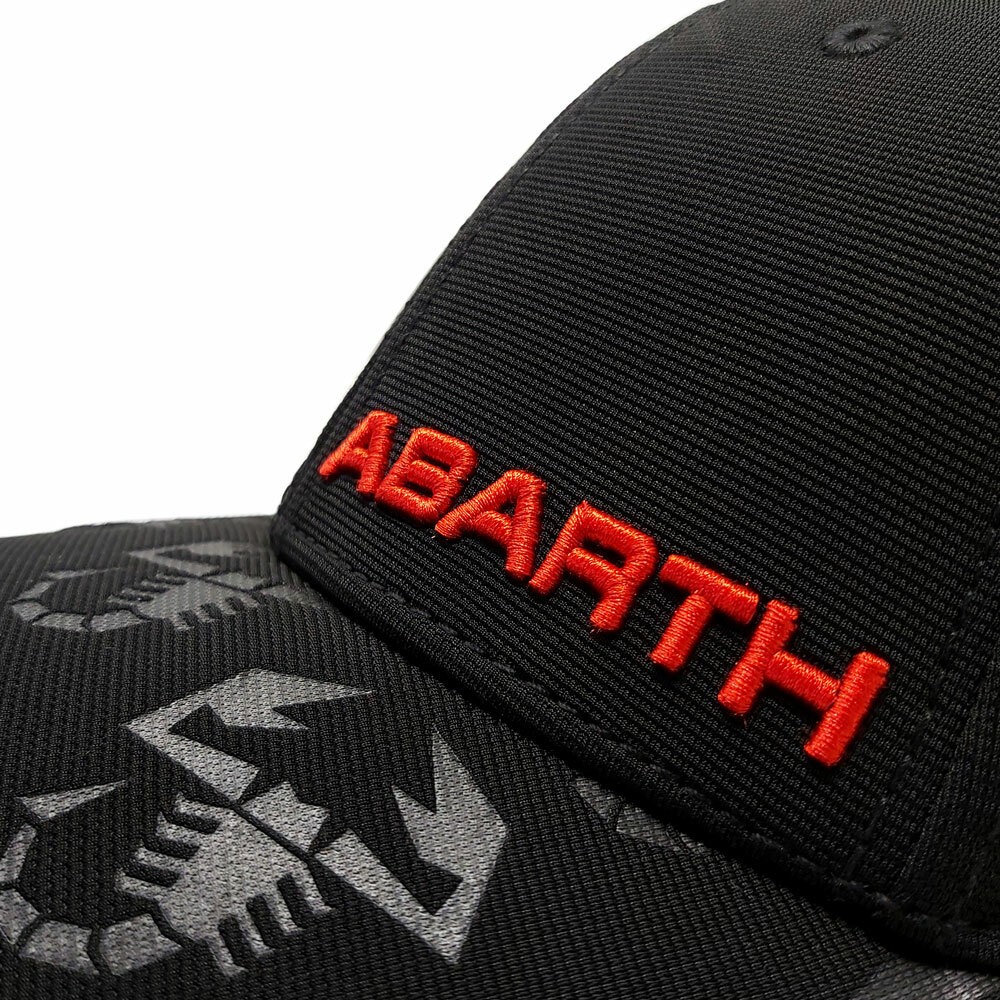 Abarth Black Summer Curved Visor Hat