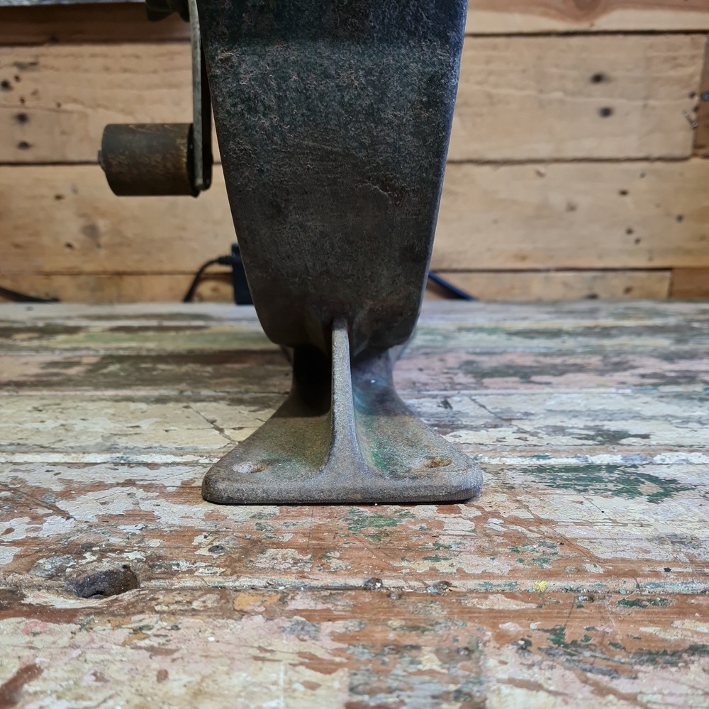 Antique cast iron Whetstone Grinding Wheel tools garage workshop reclaimed