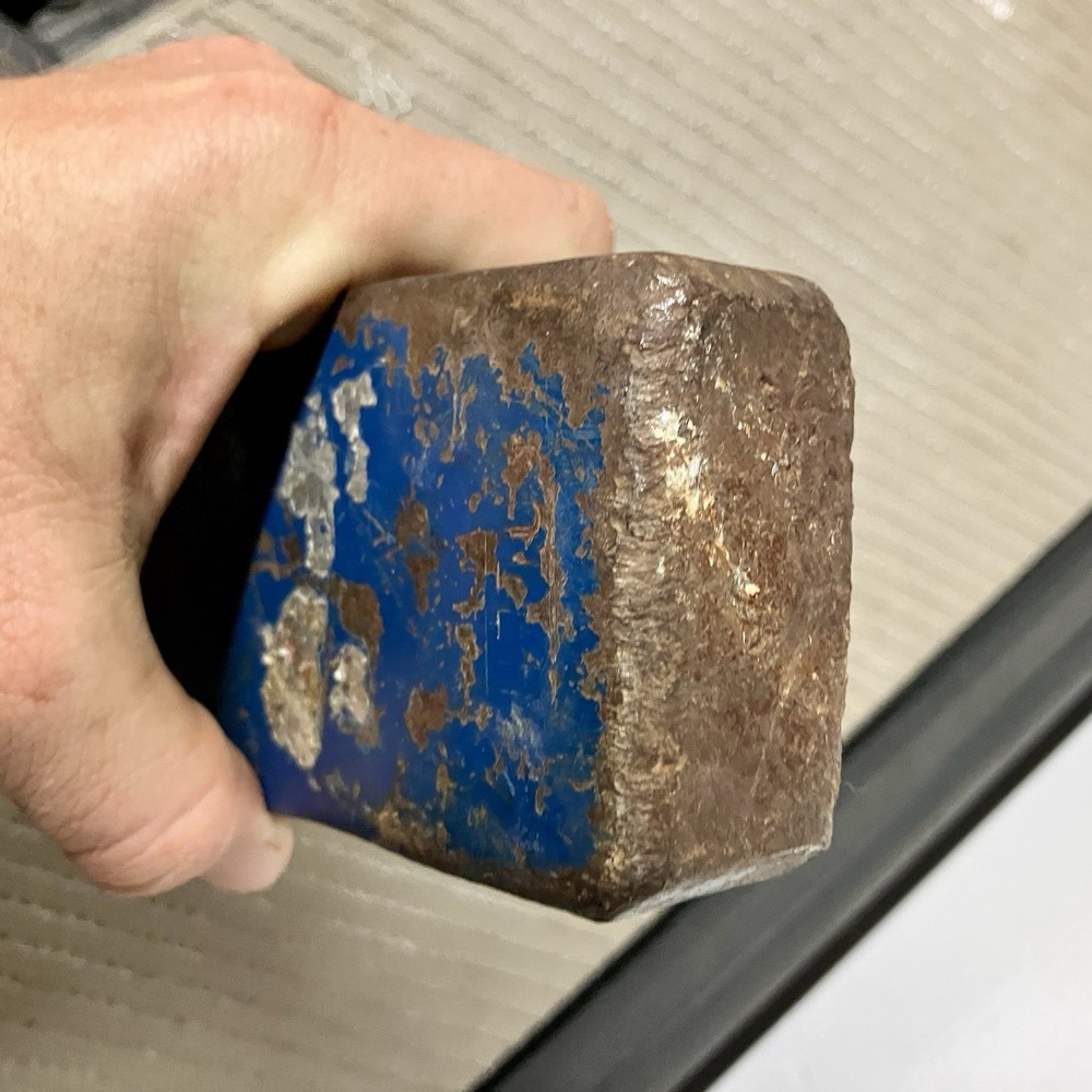 Possibly a Collins Axe Head Michigan Pattern Original Blue Paint