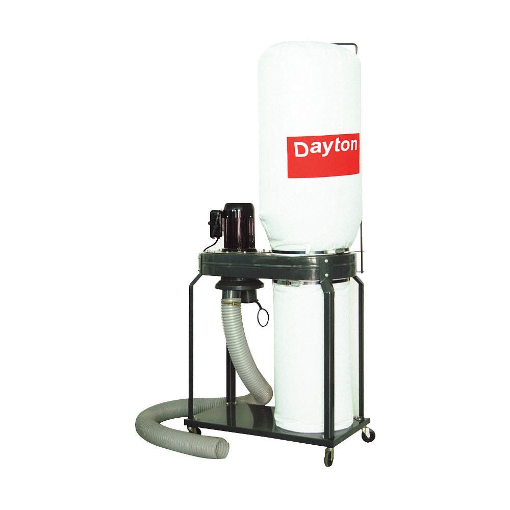 DAYTON 3AA28 Dust Collector,Single Stage 3AA28