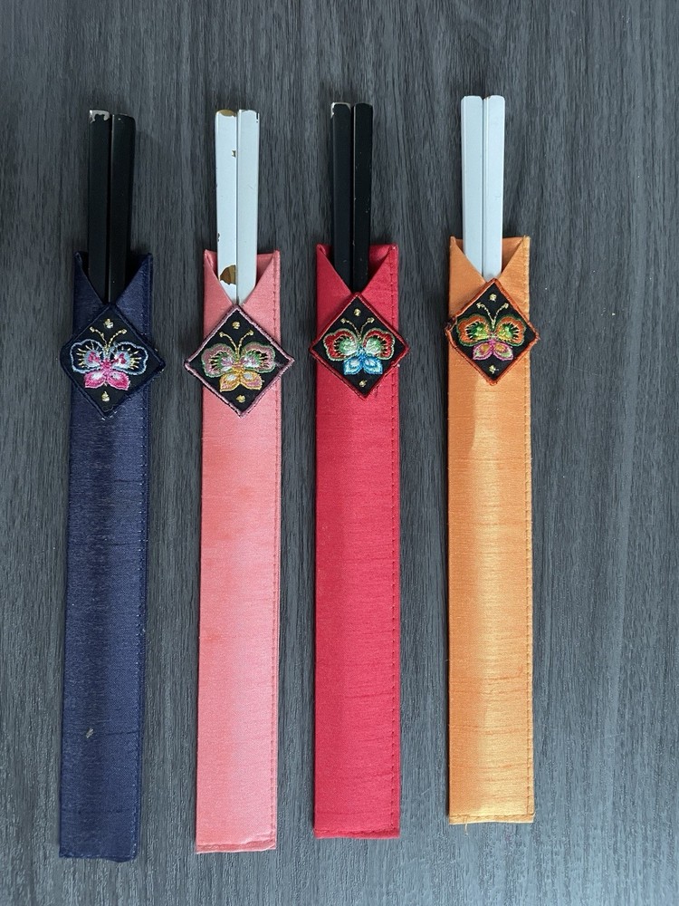Set of Four Chopsticks w/ Storage Envelopes