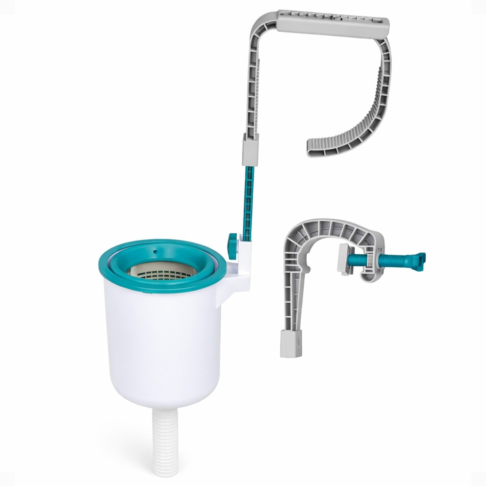 Bestway Wall Mounted Automatic Swimming Pool Surface Skimmer, White (Open Box)