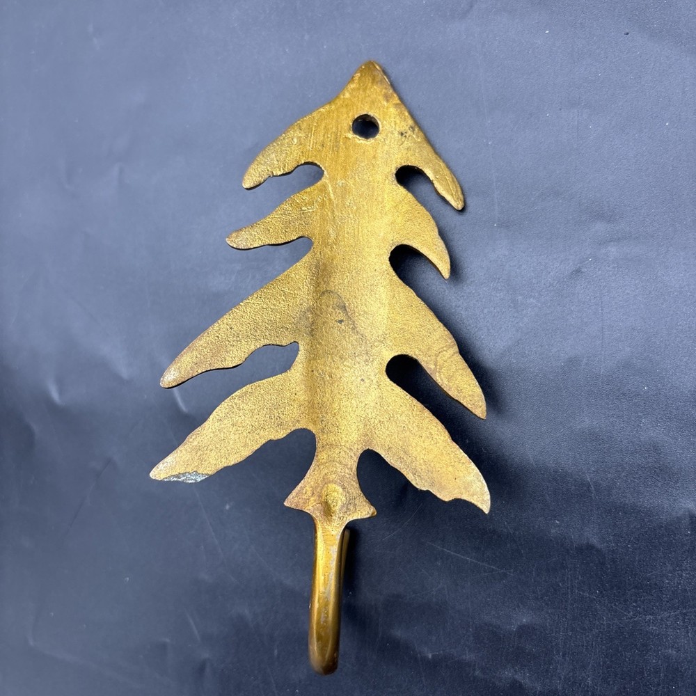 Brass Tree Wall Hook Coat Key Stocking Wreath Everyday Tree Shaped Hook