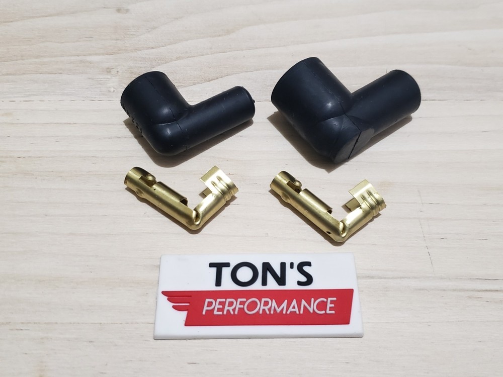 Ignition Spark Plug Wire Coil Wire Socket style Boot Terminal Set Right Angle 90