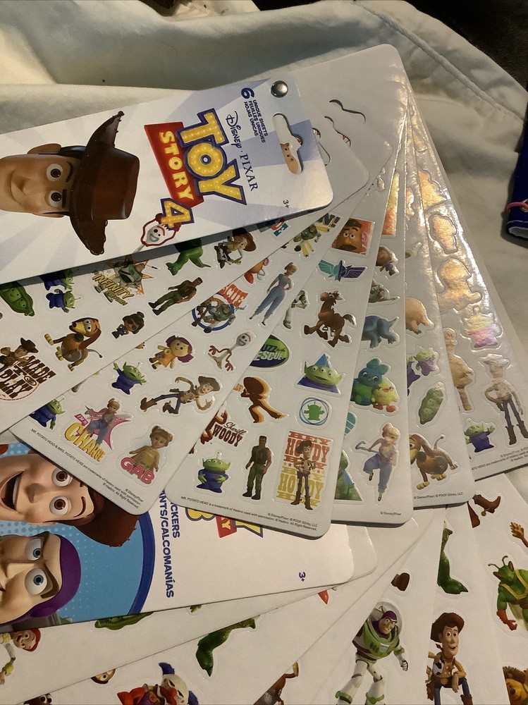 Toy Story 3 & 4 Sticker Sheets ~New