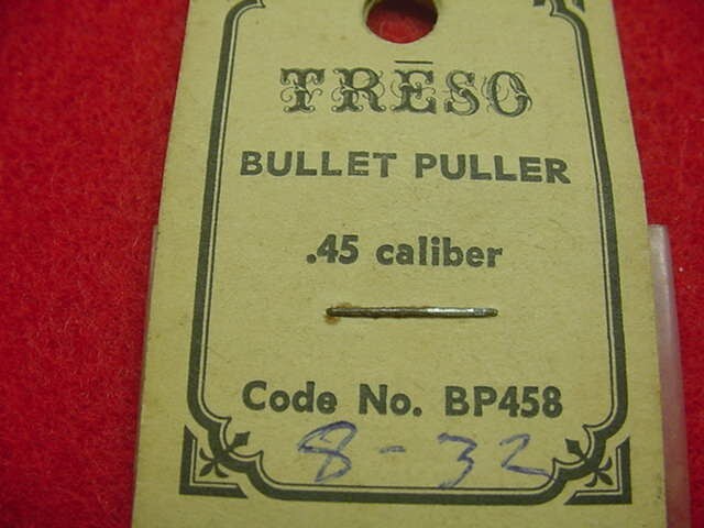 Tresso-.45 Caliber Bullet Puller - 8-32 Thread- New !