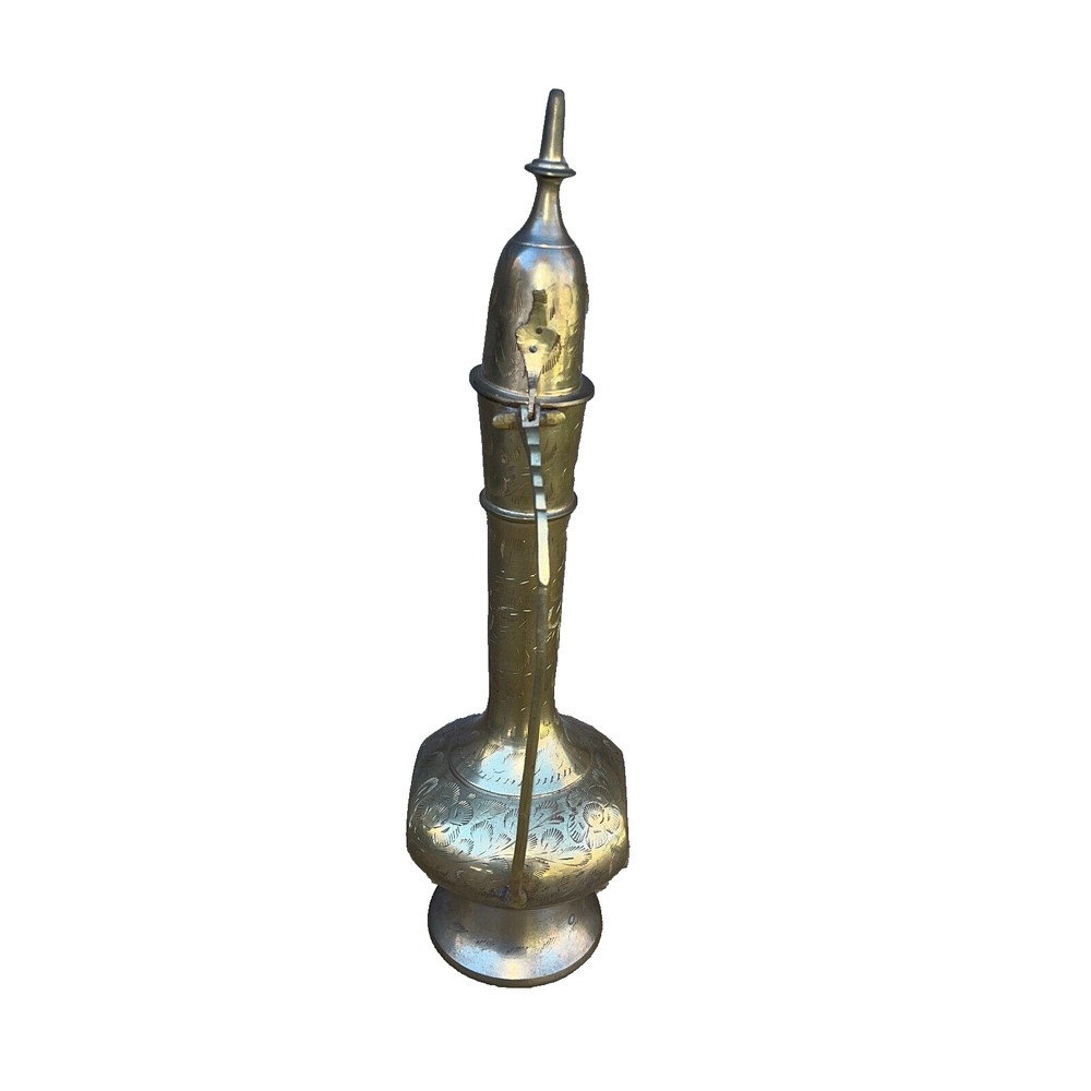 Vintage Brass Pitcher 14" Tall
