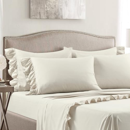 Reyna Ruffle 6 Count Queen Wheat
