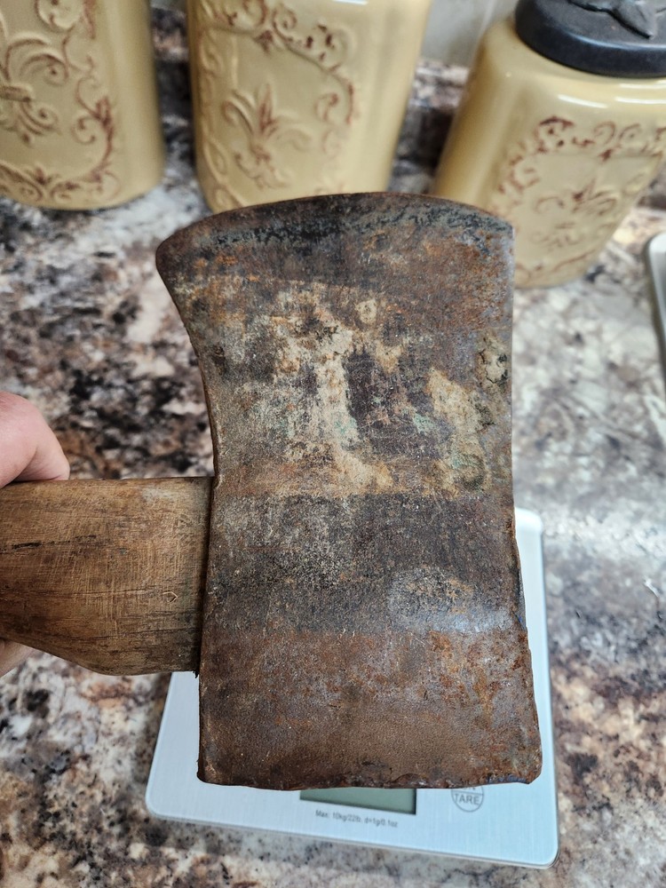 Vtg Antique Hoosier Pattern Axe Head Unbranded - 8” Long 6 Lb. Lunker Solid Han