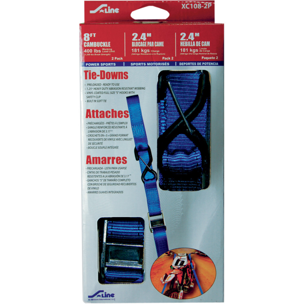 Ancra Tie-Down - Heavy Duty - Blue | XC108-2P