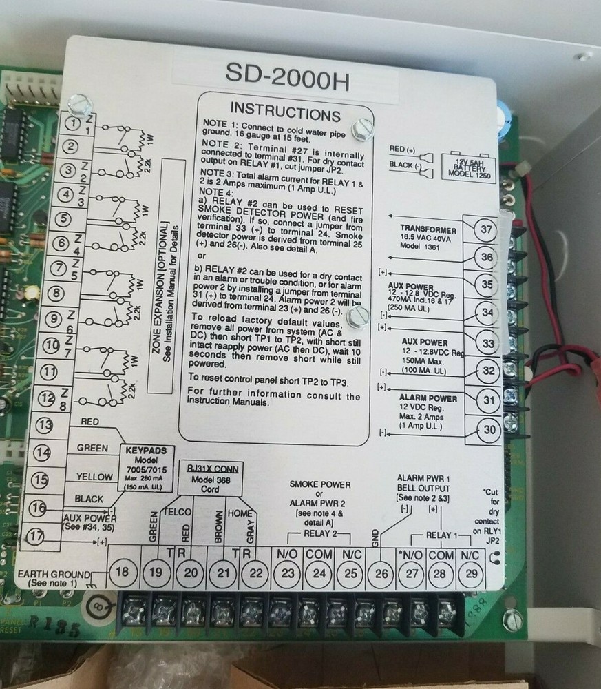 Security Dimensions SD-2000H Security System Control Panel Box "NEW OLD STOCK"