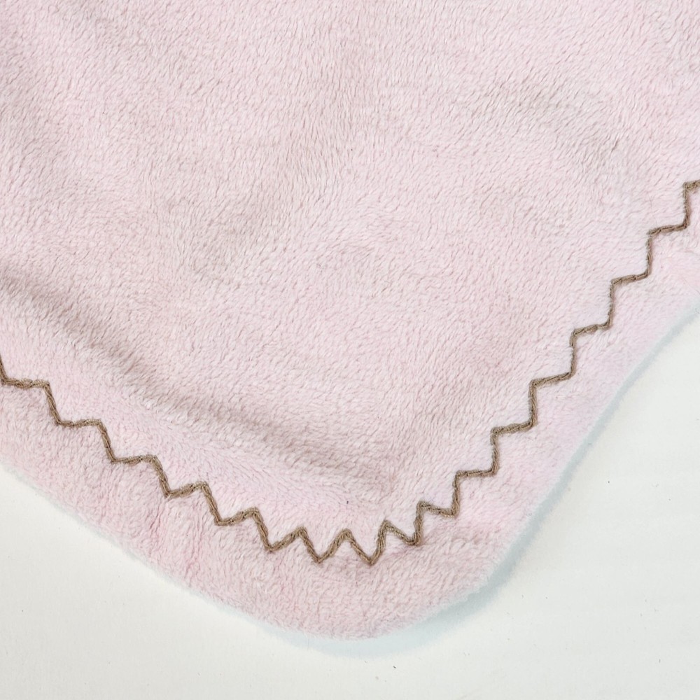 Blankets and Beyond pink brown bunny lovey