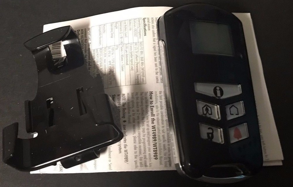 Brande New DSC WT4989 Way Wireless Keyfob (for Alexor Control Panel)