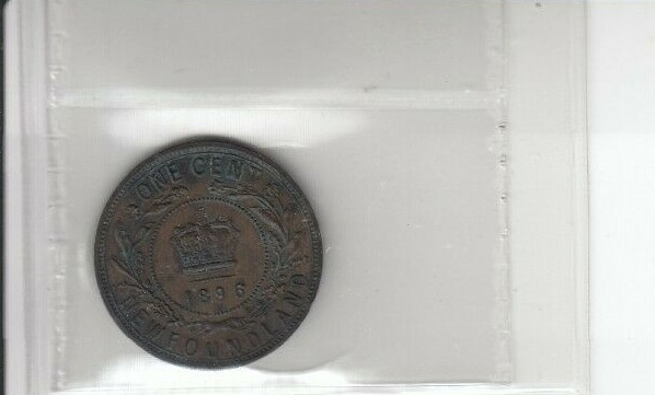 1896 Newfoundland One Cent - ICCS AU55 Condition - Cert#XRN 499
