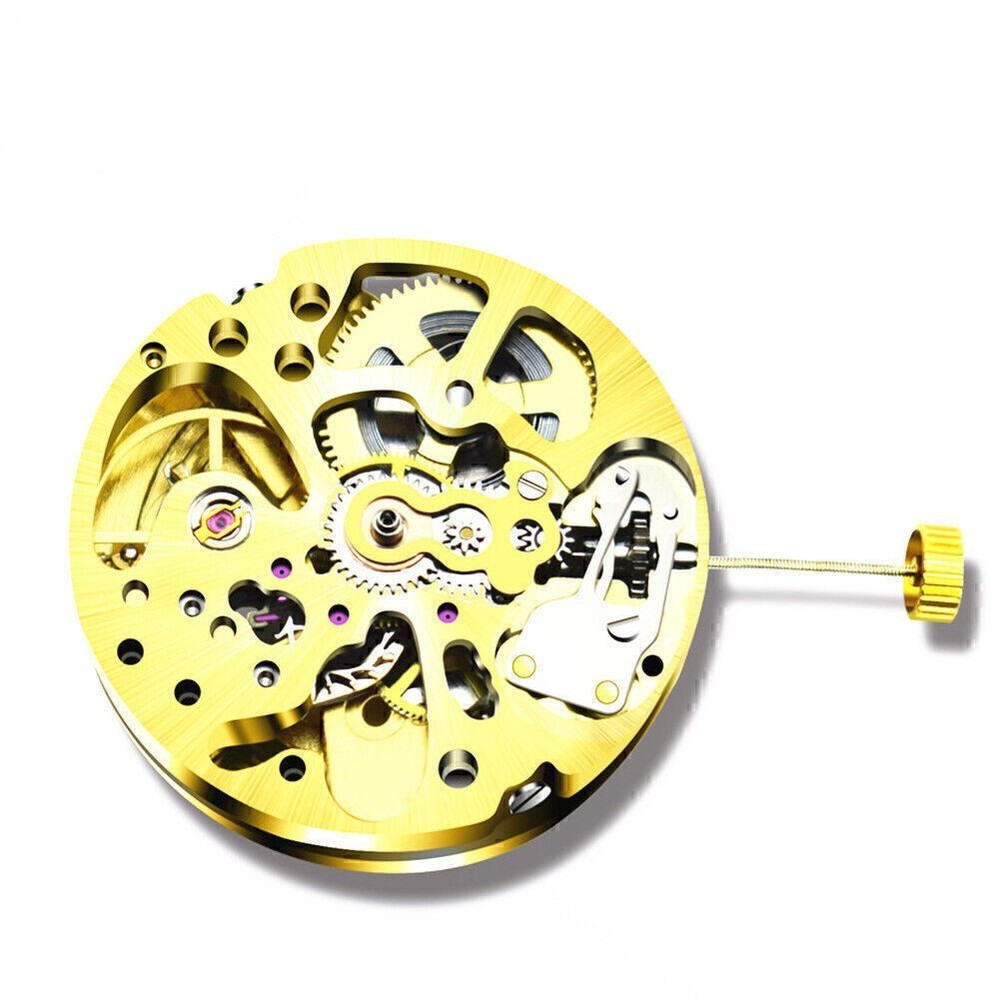 Gold Skeleton 2004 Movement Radiation Pattern Fully Automatic Watch Movement