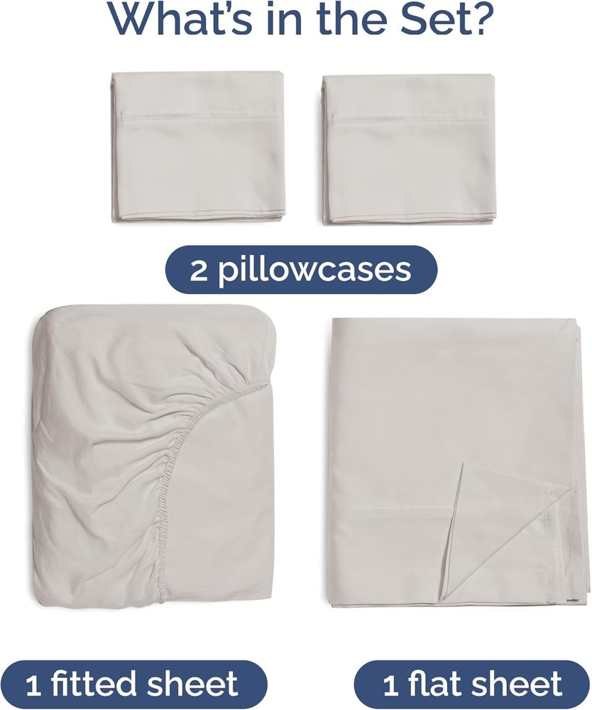 100% Rayon Derived From Bamboo Bamboo Sheets King Size Cooling Sheets King Soft