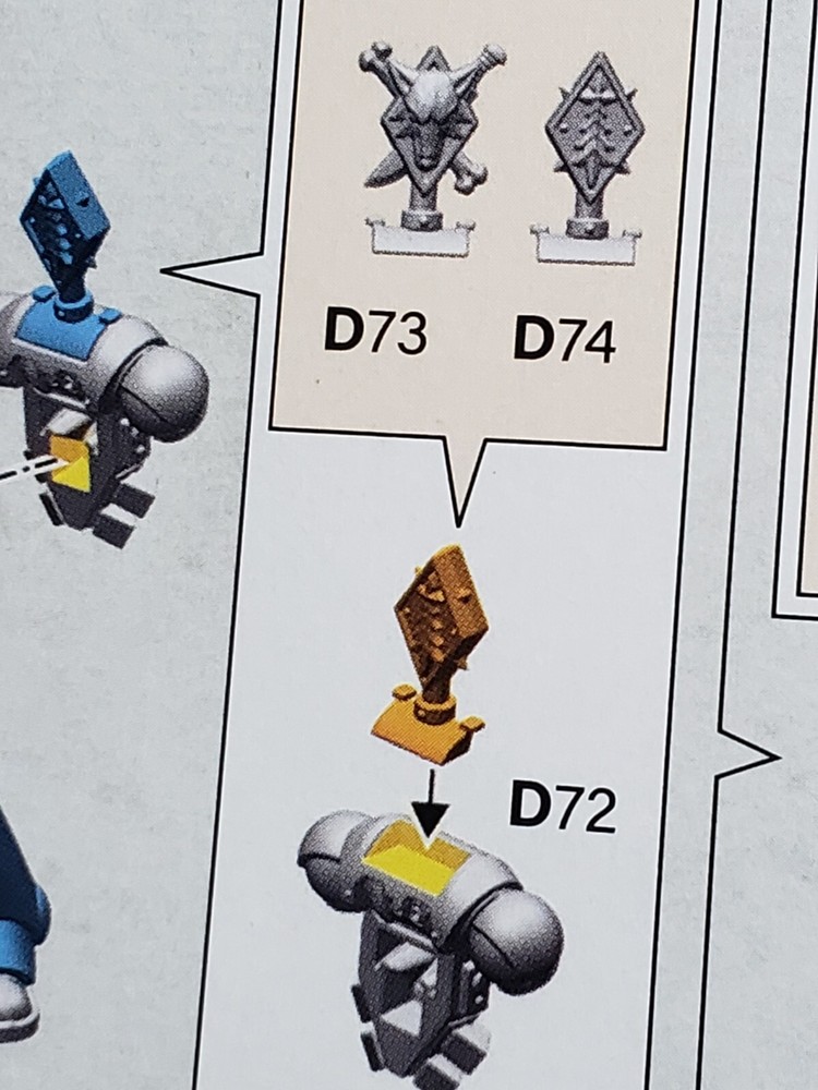 Warhammer 40k Space Wolves Bits Grey Hunters Pack Leader Backpack #72