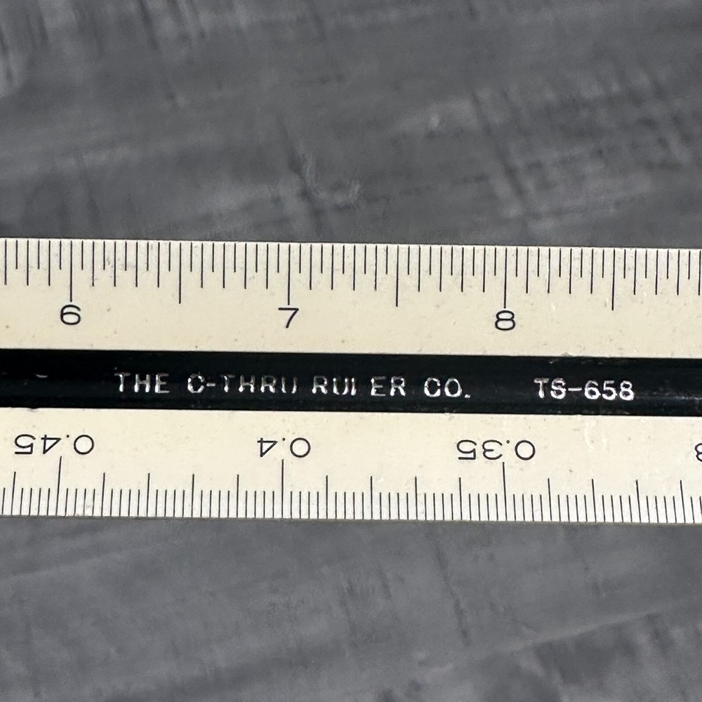 Engineer Architect Triangular 12" Ruler - The C-Thru Ruler Co.TS-658 - Mutlcolor