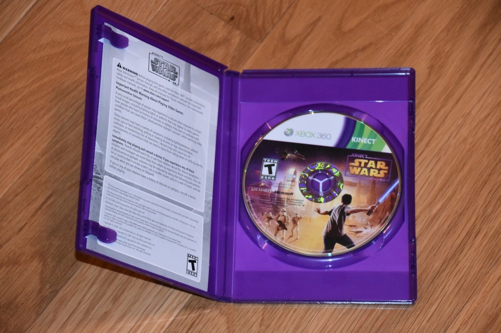 Microsoft Xbox 360 Black Kinect Motion Sensor Bar 7 Games Bundle Lot - Tested!