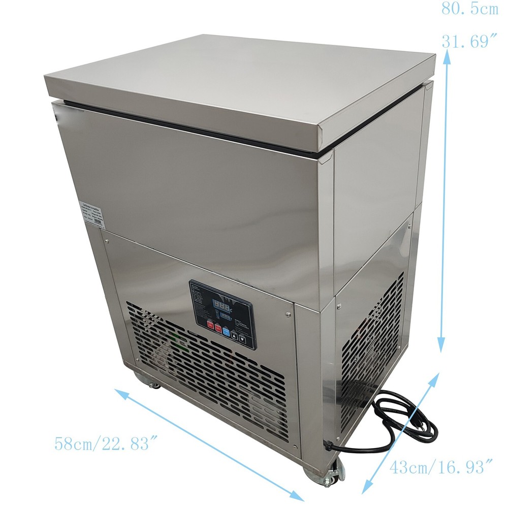 110V Automatic 6 Buckets Ice Brick Maker Commercial Ice Brick Snow Ice Machine