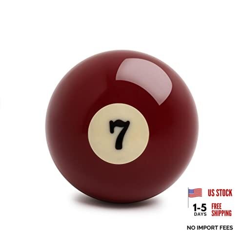 Billiard Pool Table Standard Replacement Ball 2 ¼” - 57.2 mm #7