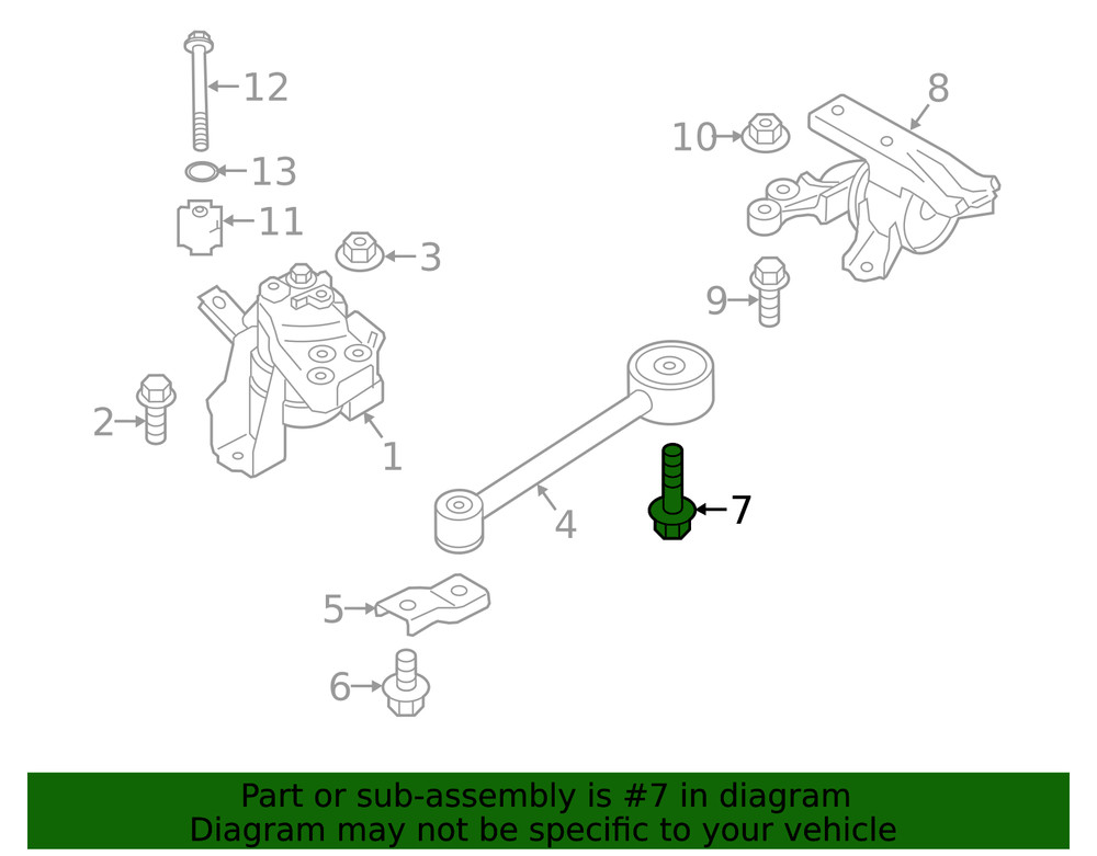 Genuine Mitsubishi Rod Bolt MF911992